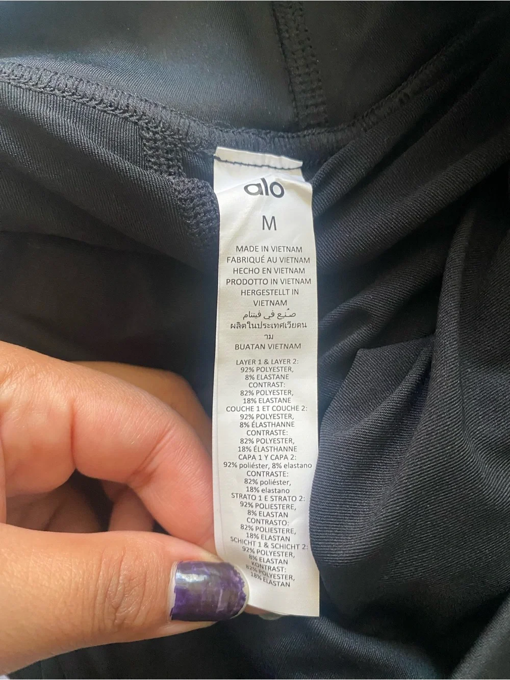 ALO Yoga Black Pleated Mini Skirt